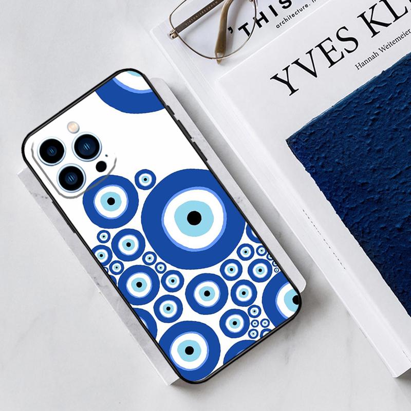 Evil Eyes Case For iPhone 17 Air 15 14 13 12 11 16 Pro Max Mini 15 16 Plus 16e Funda Silicone Cover