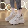 Fashion Platform Sandals Womens 2025 Summer New Hollow Breathable Casual Shoes Retro Trend Platform Sports Shoes Women Sneakers