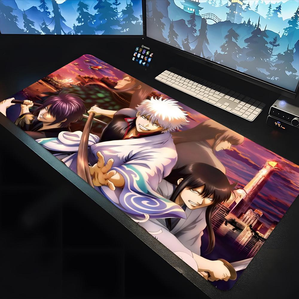 Anime GINTAMA Mouse Pad large keyboard mouse fire protection desk pad nonslip rubber gaming mouse pad laptop carpet x