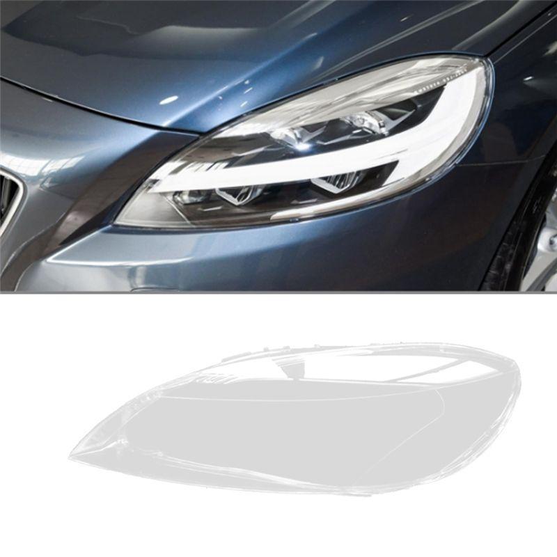 Versatile Car Headlight Shell Lamp Shade Transparent Lens Cover Headlight Cover For Volvo V40 2013-2016 Left