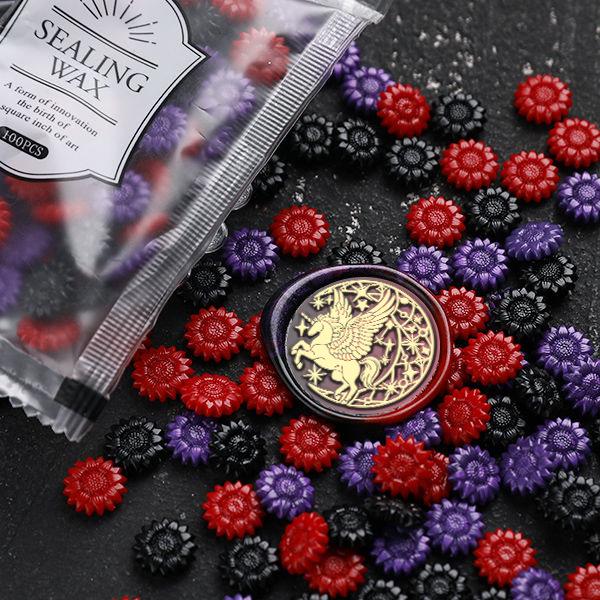 Huidisi Pearlescent Sunflower Mixed Color Sealing Wax Granules for Stamps