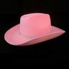 Vintage Fedora Hat Women Men Felt Ladies Cowboy Hats Party Rhinestone Decor Western Style Top Bonnet Men's Cosplay Hat