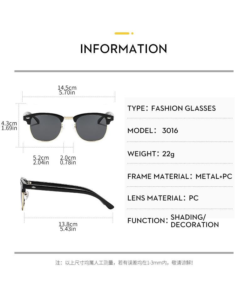Versatile rivet-accented sunglasses featuring a vintage metal design—stylish, casual, and sun-protective eyewear for the outdoors.