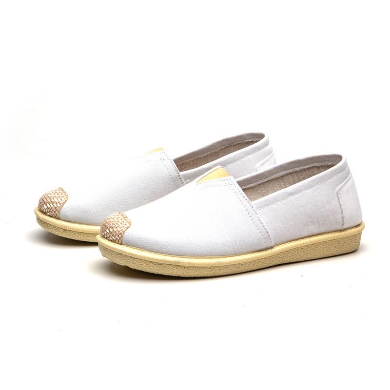 OEM/ODM Processing Custom Ladies Cloth Shoes Fashion Student Nurse Fisherman Shoes Lazy