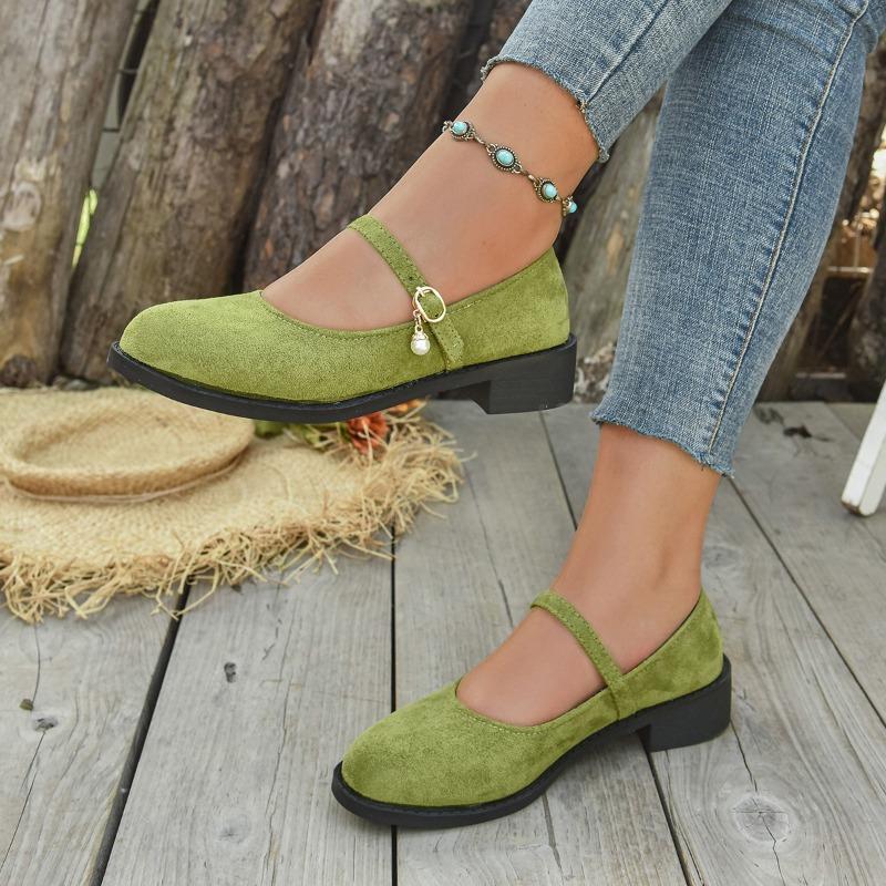 Mode 2025 Neue Damenschuhe Flache Damen High Heels Mode Schnallenriemen Büro und Karriere Marke Übergröße Bestseller High Heels