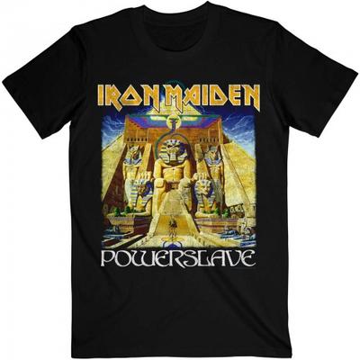 Iron Maiden Unisex Adult Powerslave World Slavery Tour Back Print T-Shirt