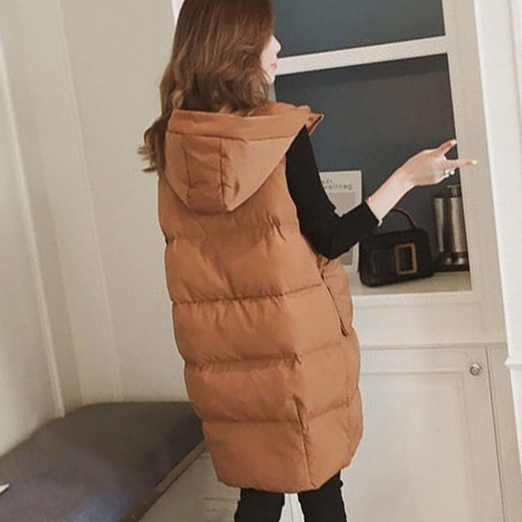 Mode für Damen in Übergröße, Kapuzenweste, Weste, Jacke, Mantel, Outwear, Tops