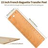 15 Inch Baguette Transfer Peel Beech Wood Food-Grade Baguette Flipping Board Versatile Smooth Surface Baking Board Home Kitchen