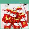 Adorable Plush Red Packet Bags For Children With Unique Dragon Year Designs