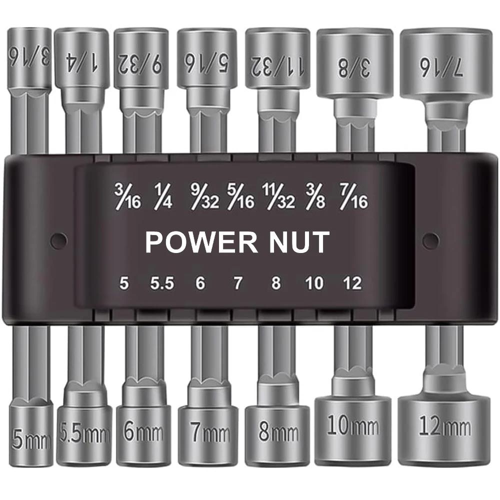 

9/14PCS мощный шестигранный ключ с шестигранной ручкой отвертка удлинитель гнезда пневматическая отвертка вставка набор инструментов