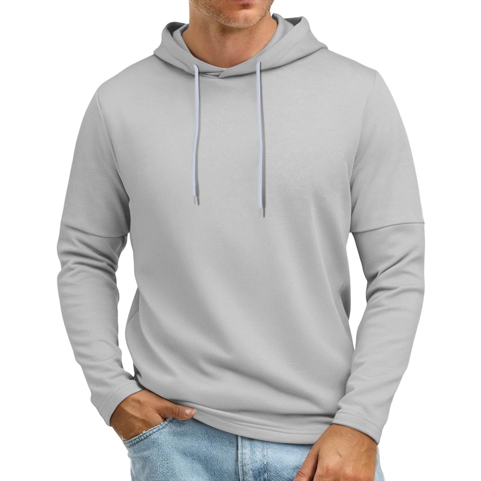 

Men s Patchwork Sleeve Hooded Sweatshirt Light Casual Hooded Sweatshirt M