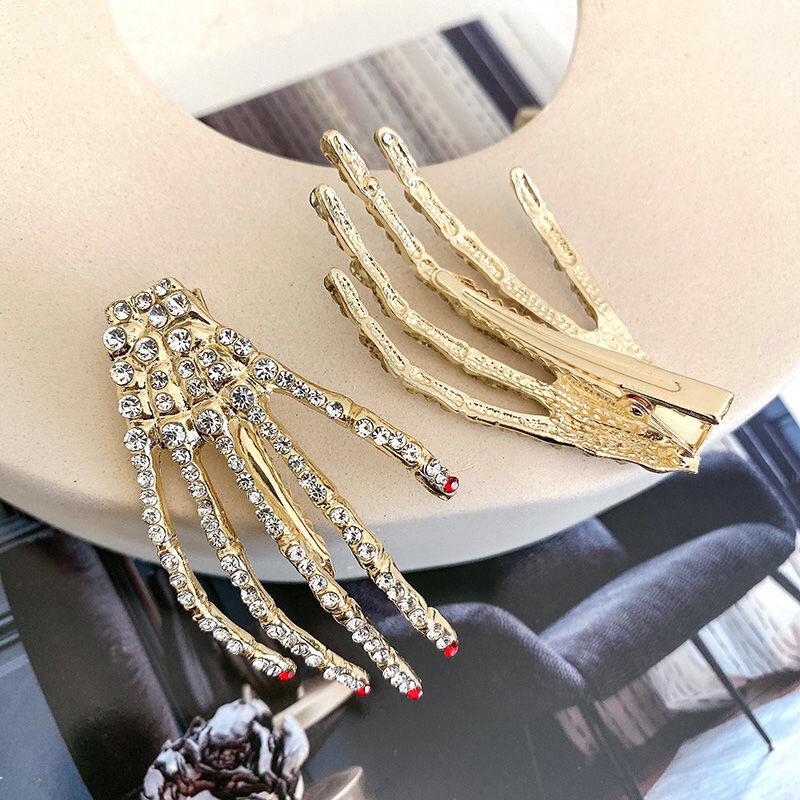 Skull Claw Skeleton Hand Hair Clip Women'S Hair Accessories Hairpin