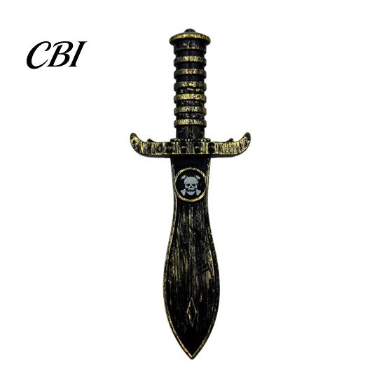 Replica Pirate Cutlass Halloween Plastic Fake Knife, Retro Weapon Prop, Role Play Costume Props Cosplay for Party, Stage Performance Prop
