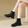 Fleece Boots, Thick-soled Shoes and Socks Boots, New Autumn and Winter Short Boots, Rear Zipper Boots
