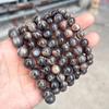 Jinde Jewelry 5A Deep Black Rutilated Sunstone & Moonstone Bead Bracelet