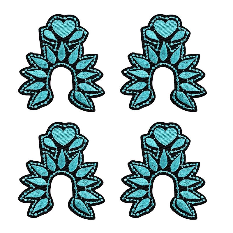 10pcs /Lots Western Cowboys Embroidered Patches Letter Patch Iron On Patches For Clothing Thermoadhesive Patches Jackets Hats Diy 