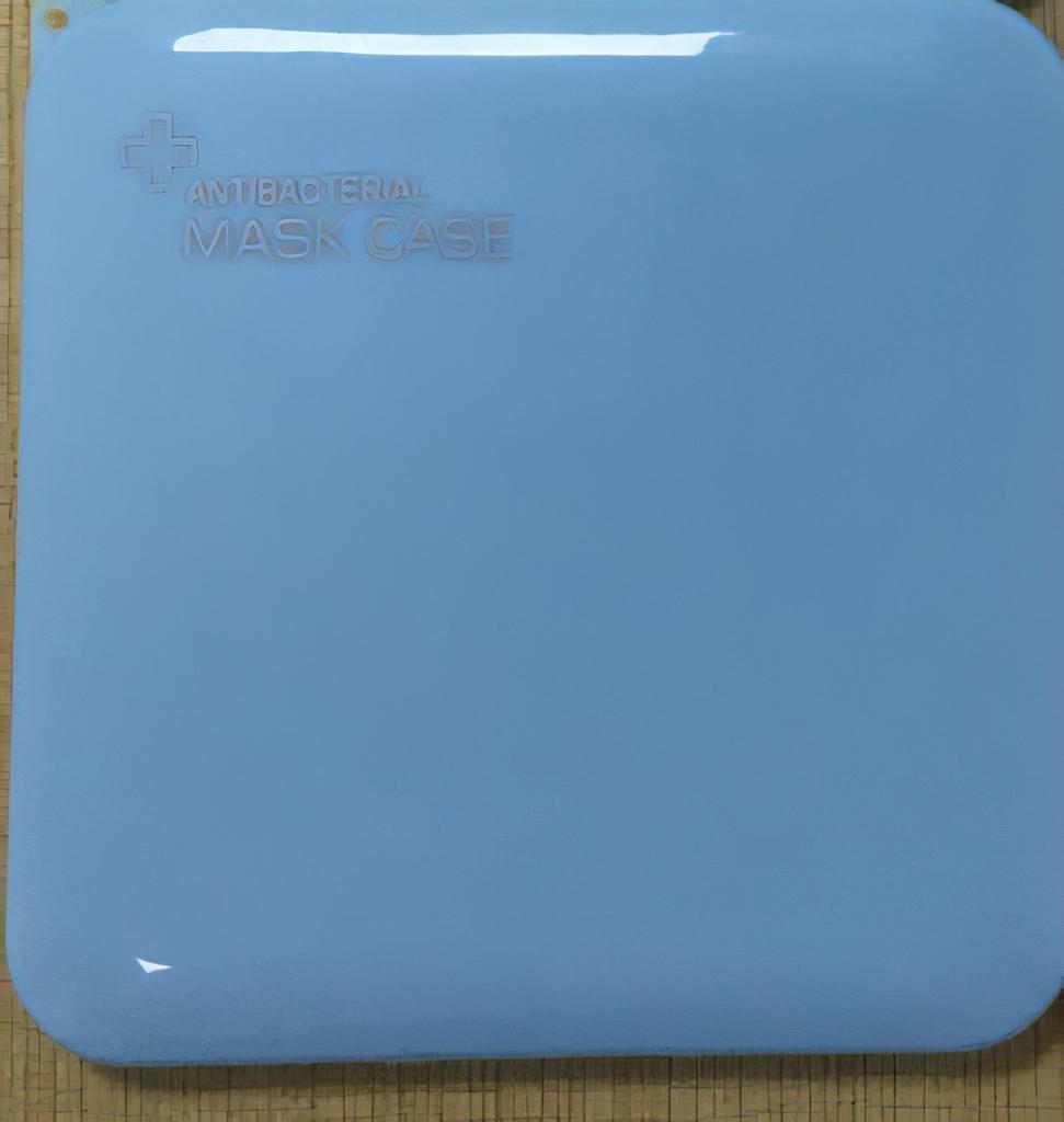 Plastic Mask Storage Box PP Square Blue White Medical Civil Masks Temporary Folder Flip Cover Portable Outdoor Antiviral Product