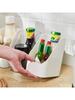 Contenitori per l'organizzatore del frigorifero Scatola per la conservazione degli alimenti per il frigorifero Scatola per la conservazione dei condimenti trasparente Organizzatore per la conservazione del frigorifero della cucina