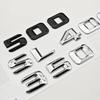 3D ABS Car Letters Badge Sticker Rear Trunk Logo SL350 SL400 SL500 Emblem For Mercedes Benz SL350 SL400 SL500 R230 R231 R129 RL2