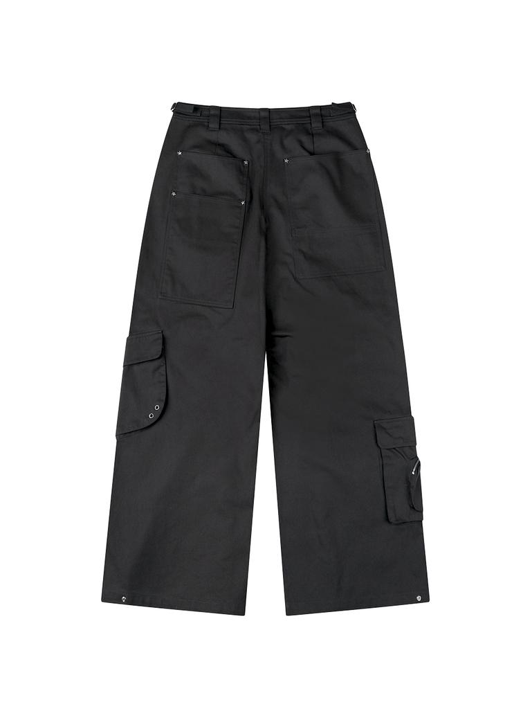 TUOMIO Multi Pocket Cargo Pants [Charcoal]
