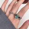 Chic Minimalist Copper Ring With Geometric Design Adjustable For Women 2024