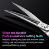 Fenice 7 Inch JP440C Steel Pet Grooming Curved Chunker Scissors Trimming Dog Hairdressing Beauty Magic Shears 70% ThinningRate