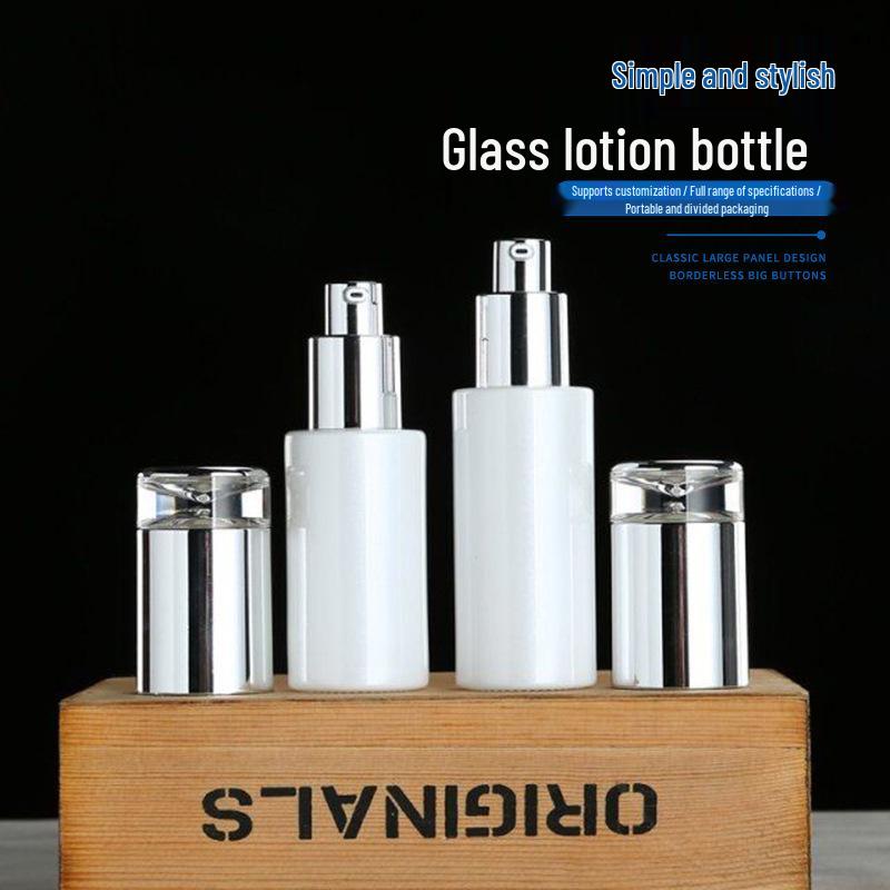 Moisturizing Lotion & Essential Oil Pump Bottle Set - Refillable Glass Jar and Spray Bottle Combo 20g Jar; Glass