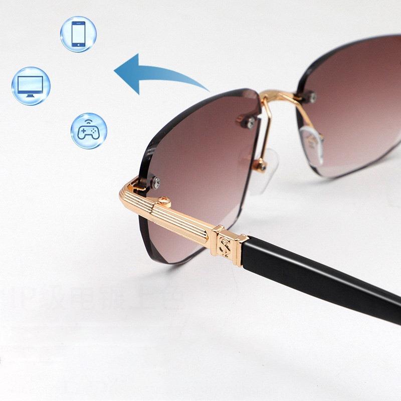 New Trendy Diamond Cutting Women Men Reading Glasses Vintage Ultralight HD Anti Blue Light Far Sight Sunglasses Presbyopia Eyewear