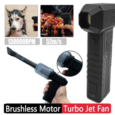 130000 RPM for X3MAX Mini Turbo Jet Fan 52m/s Violent Blower 3-Speeds Brushless Motor Handheld Detachable Vacuum Cleaner