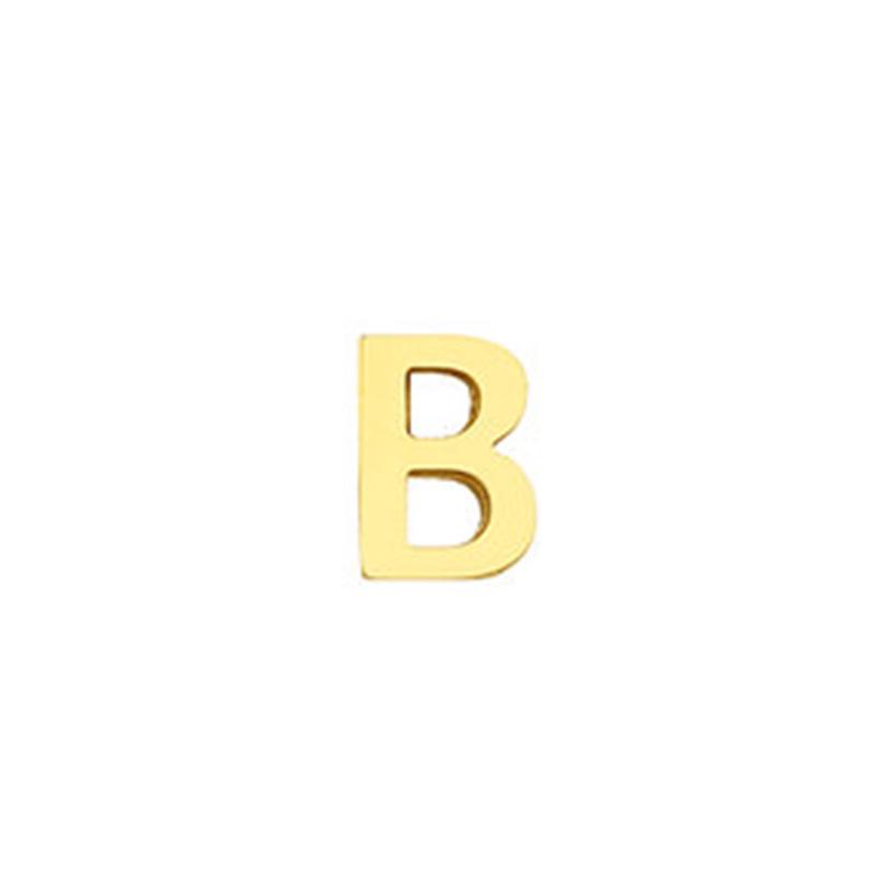 Stainless Steel Non-Fading English Letter Pendant Charms for DIY Jewelry, 26 Letters Available