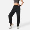 Li-Ning Comfortable Casual Simple High-Waisted Loose Fit Knit Sports Pants Women Bottoms Black AKLV182-1