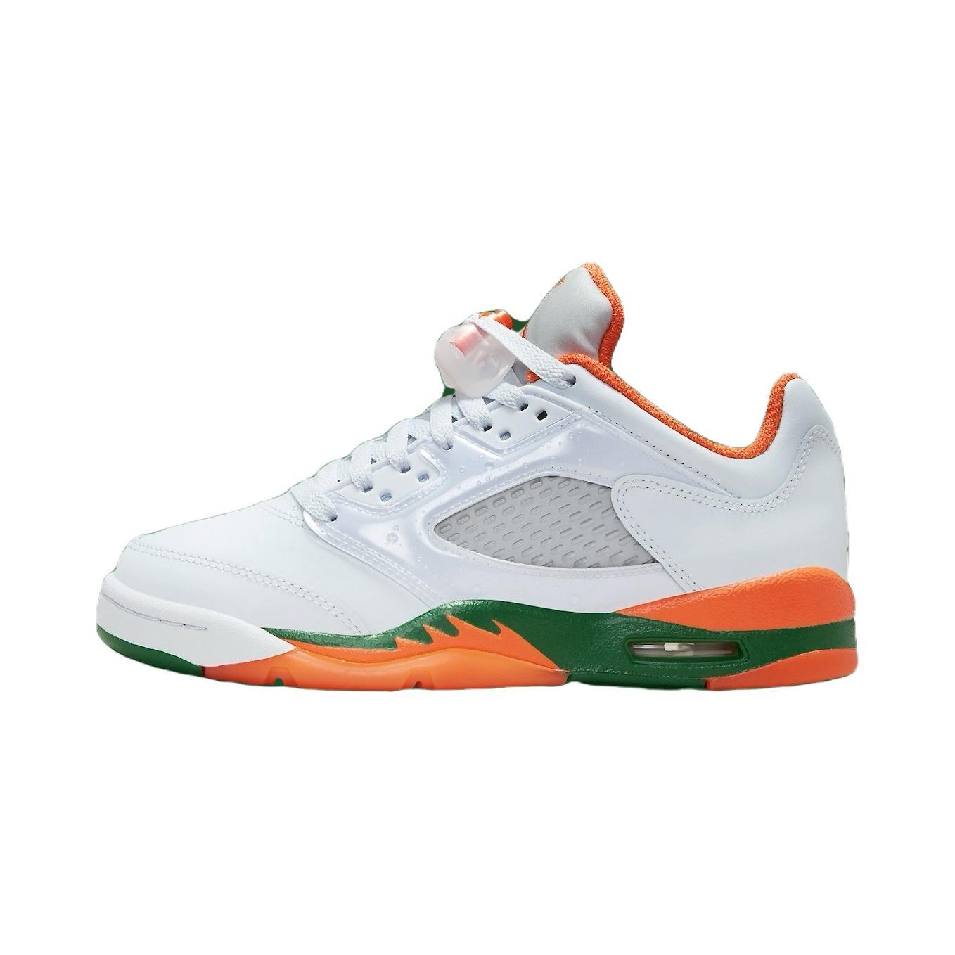 (GS) Air Jordan 5 Retro Low Miami Hurricanes Kids FQ1293-018 EU 36.5