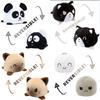 Reversible Flip Cat Plush Stuffed Toy Soft And Cute Animal Doll For Children Gifts