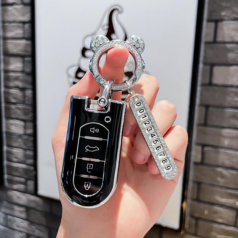Car Remote Key Case Cover Protect Shell Fob For Toyota Roomy Tank Passo Roomie Daihatsu La600S La610S La150S Canvas Tanto Move