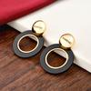Trendy European & American High-End Niche Versatile Stud & Exaggerated Round Earrings
