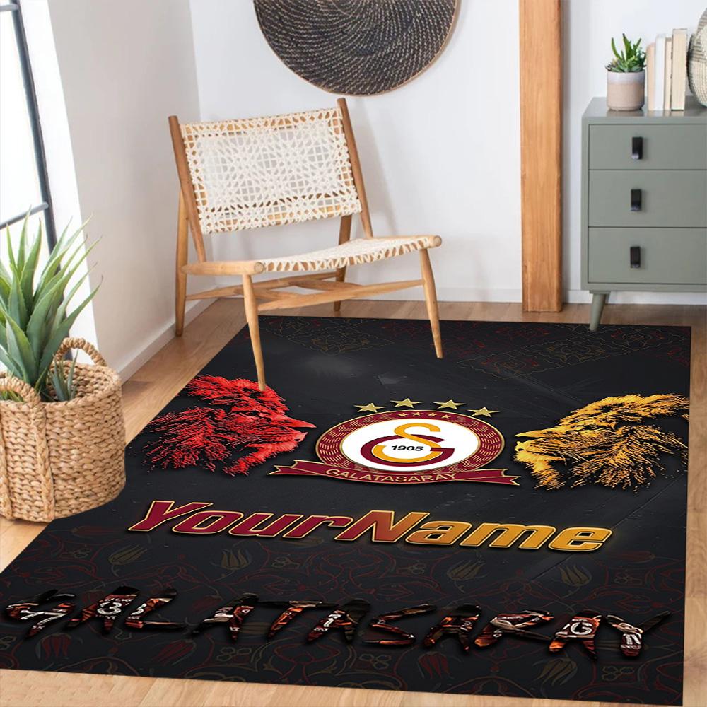 Galatasaray Customize Your Name Area Rug Perfect For Hallway Foyer Decorate Room Study Room Antislip Rug Anime Office Decor