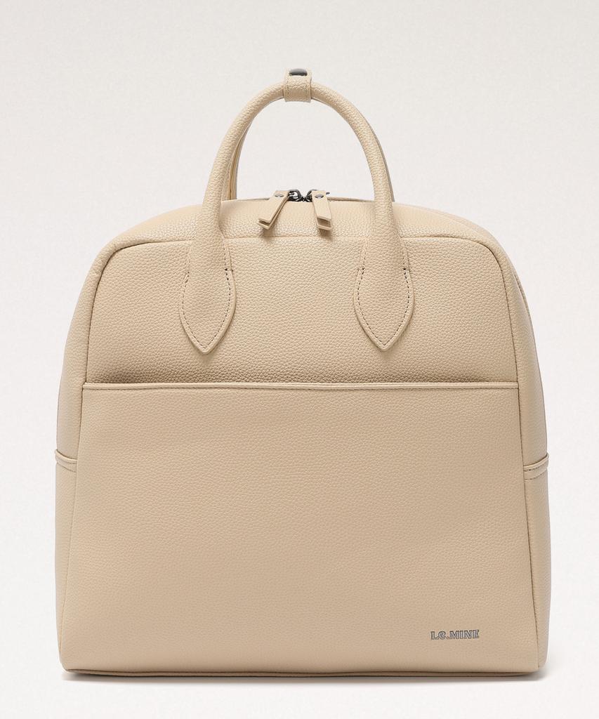 Lemine 2-Way Briefcase Bag (Beige)