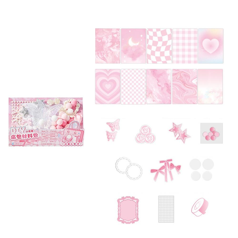 Chinese Style DIY Itabag Insert Material Multicolor Butterfly Pearl Rose DIY Decorative Material Pack Star Balls Bowknots