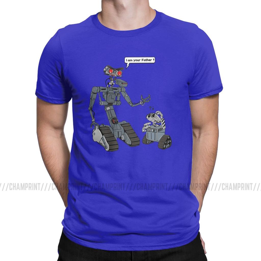 Leisure Related Circuits T Shirts Men T Shirts Short Circuit Johnny 5 80S Retro Robot Movies