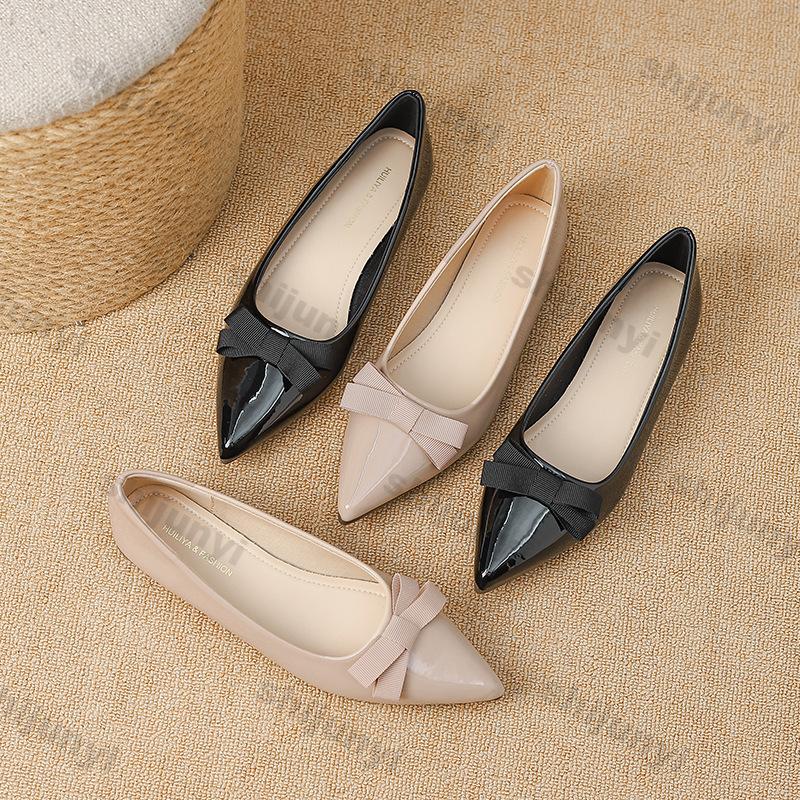 Women Casual Shoes 2025 Summer New Bow Knot Soft Sole Outdoor Leather Shoes Lightweight Comfortable Luxury Slip On Flats