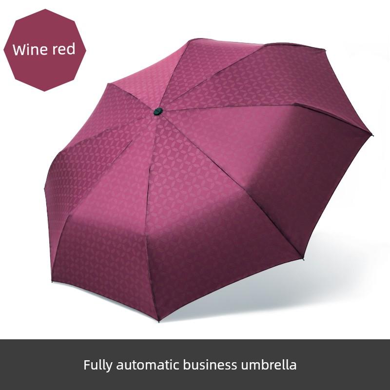 Paradise Umbrella Automatic Men's and Women's Three Folding Umbrella Self-Opening Self-Collection Simple Business One-Click Opening and Closing