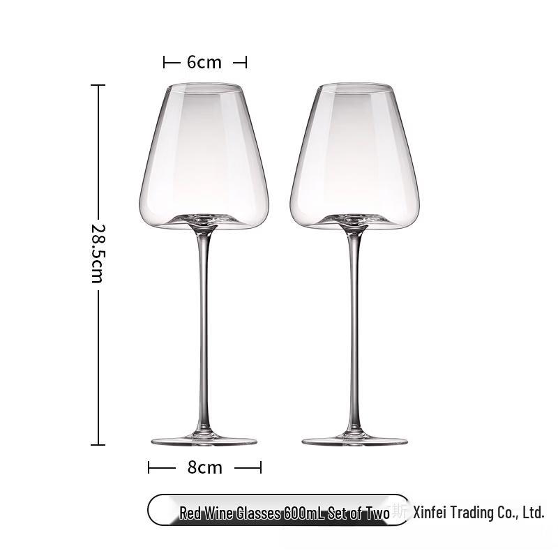 MDNG Crystal Glass Red Wine Glasses (Set of 2)