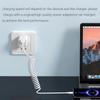 6A Super Fast Charging Spring Data Cable Suitable For Vehicle Type C Telescopic Charging Cable
