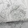 White Mesh Handmade Beaded Cloth Sticker Decorative Accessories Wedding Dress Performance Clothes Accessories Front Collar To Flower Cloth Sticker