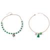 Neue Mode Weihnachtsglockenkranz Perlenquaste Choker-Halskette