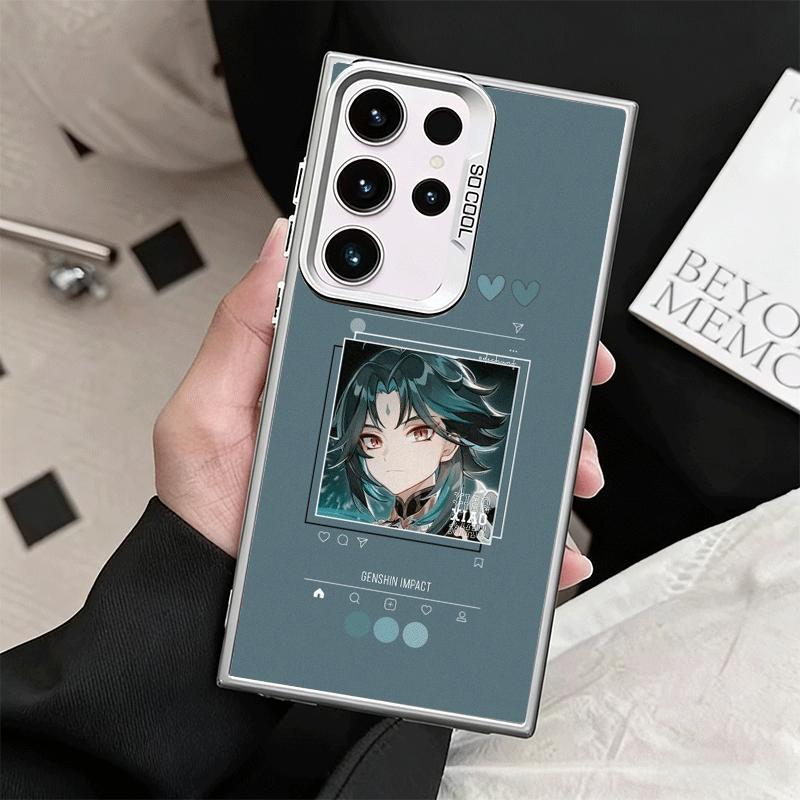Genshin Impact Simple Design Shockproof Phone Case for Samsung Galaxy S26 Edge S25 Ultra S24 FE S23 Plus S21 Cover Anti Fall Fun