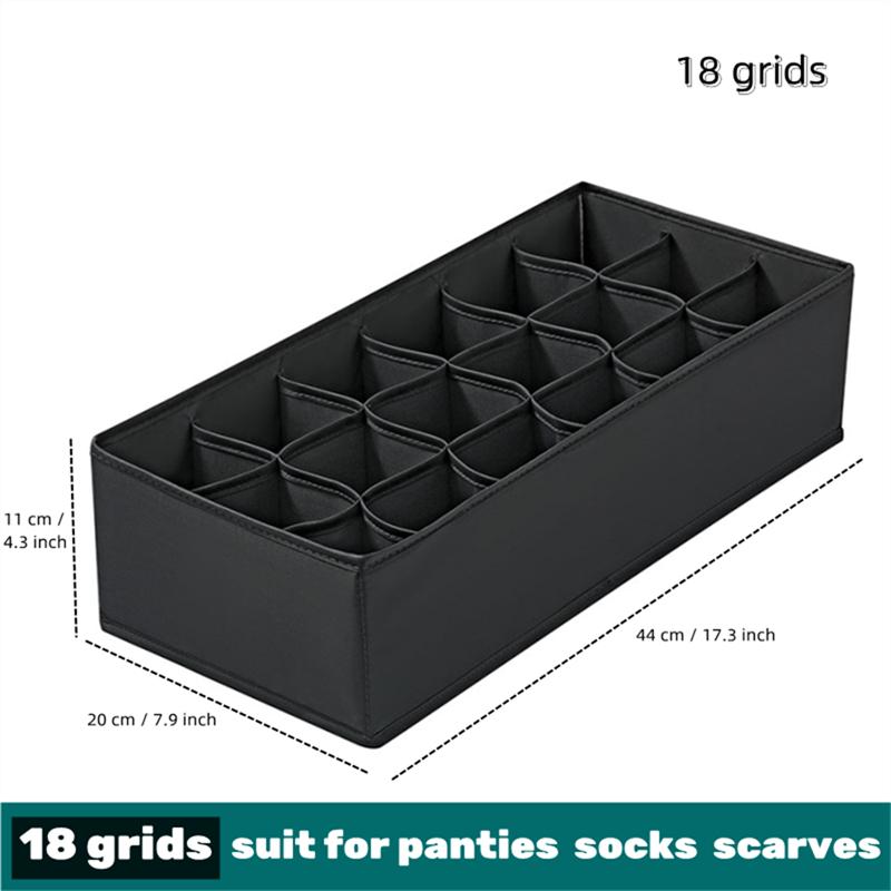 Socks Underwear Organizer Storage Box Washable Odorless Storage Box Drawer Organizer For Lingerie Bras Socks Leggings Organizers