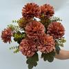 Chrysanthemum Bunch Faux Flowers with Bendable Stems Realistic Fake Flowers
