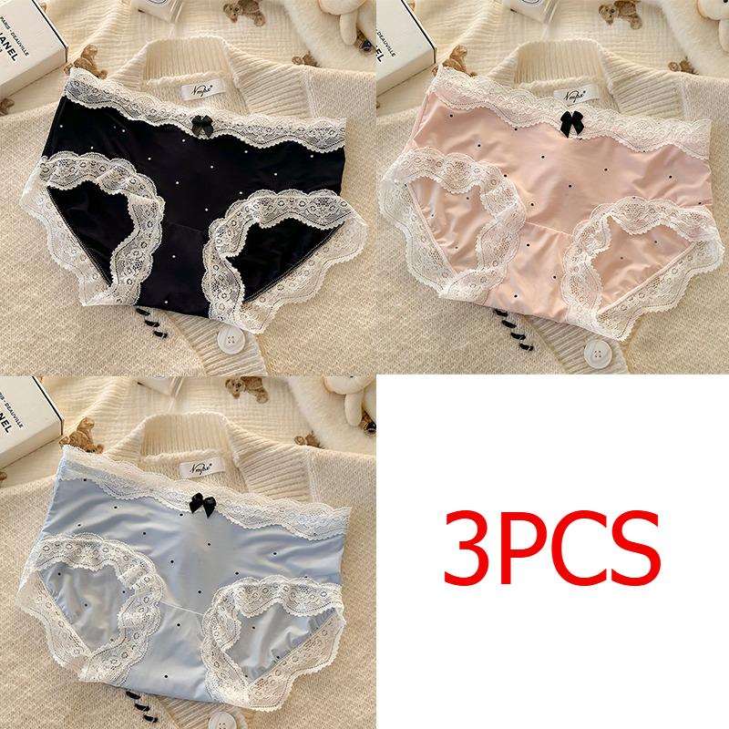 Kadın Seksi Külot Buz Ipek Dikişsiz Külot Iç Çamaşırı Seksi Dantel Nefes Çabuk Kuruyan Lingerie