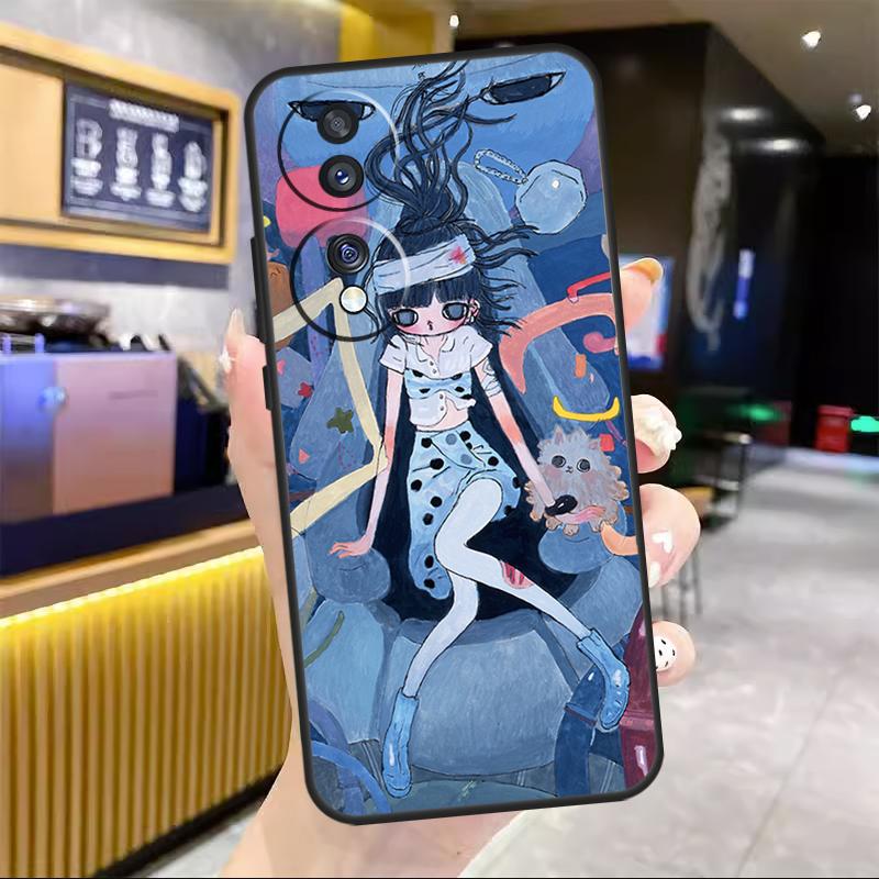 Cartoon Aesthetic Aya Takano For Honor Magic 8 7 6 Pro Case For Honor 200 400 50 70 90 Lite X8c X8b X9a X9b X9c X9d Win RT